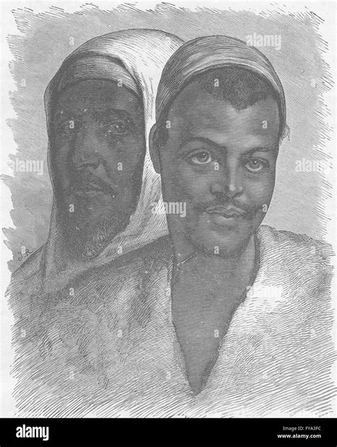 North Africa Bedouin And Fellah From Egypt Antique Print Stock Photo Alamy