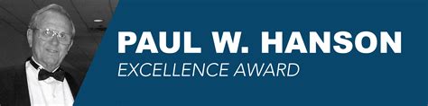 Paul W. Hanson Excellence Award | Heritage Christian Services