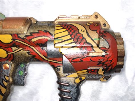 Steampunk Nerf Dart Tag Firebird Custom Painted Gun In B Flickr