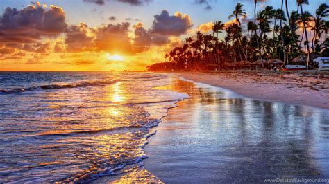 Tropical Beach Sunset Wallpapers 4k Hd Tropical Beach Sunset