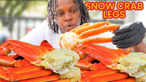 Giant Snow Crab Legs Seafood Boil 먹방 Mukbang Eating Show Youtube