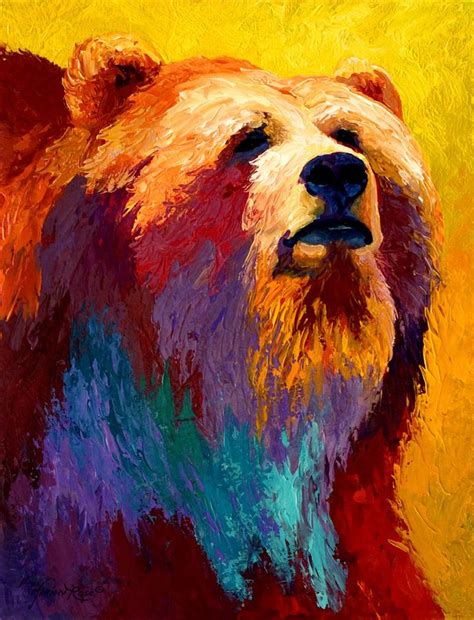 Abstract Grizz By Marion Rose Art Bear Art Bear Paintings