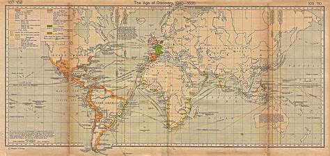 1up Travel Historical Maps Of The Worldthe Age Of Discovery 1340
