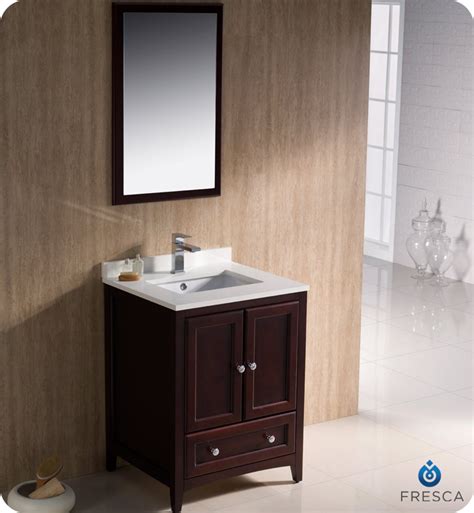 Shop for bathroom accessories in bath. 24″ Oxford Mahogany Traditional Bathroom Vanity | Platinum ...