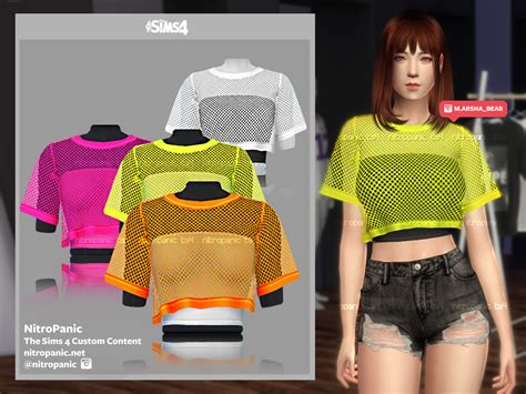 Layered Mesh Top For The Sims 4