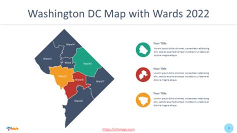 Washington Dc Map With 8 Wards 2022 Ofo Maps