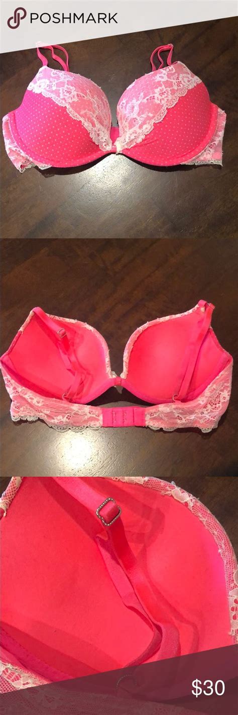 SOLD On EBay Victorias Secret Polka Dot Bra C Bra Lace Bra Pink Polka Dots