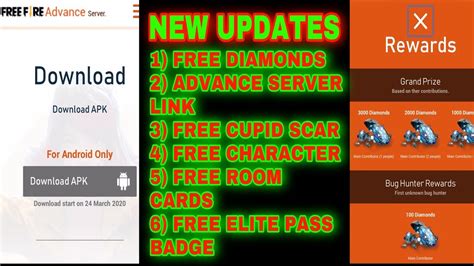 Free fire is the ultimate survival shooter game available on mobile. Free fire advanced server and diamonds and cupid scar ...