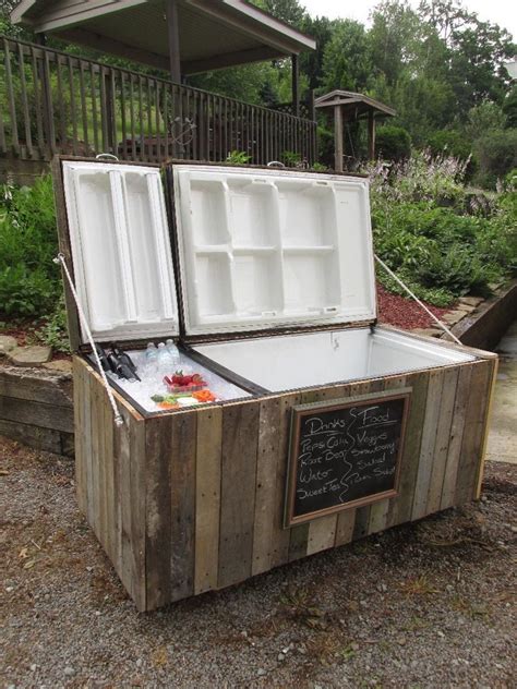 You Can Turn An Old Fridge Into A Rustic Outdoor Cooler And I Am In