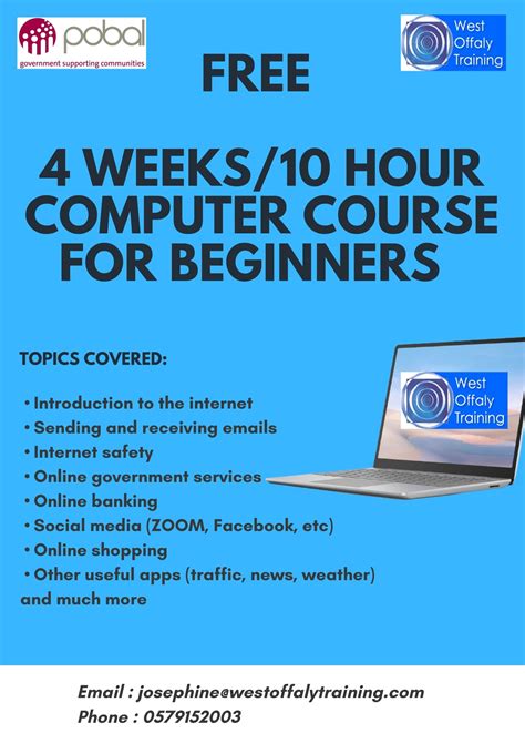 Computers For Beginners 2021 West Offaly Training