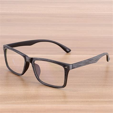 buy vazrobe vintage wood grain glasses mens eyeglasses