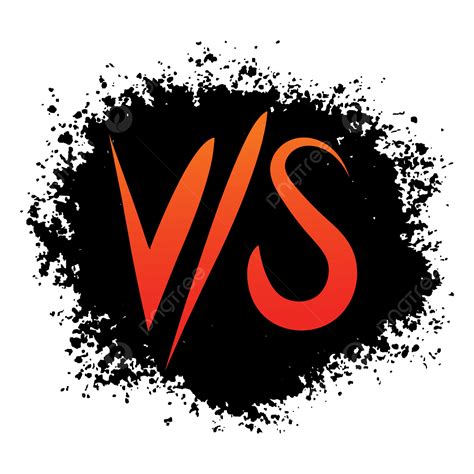 Vs Or Versus Text Letter Logo Vector Designtransparent Game Vs Vs