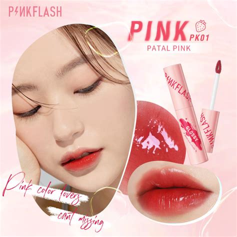 Pinkflash Pcs Set Lipstick Set Liptint Set Watery Glam Lip Gloss Super Glossy Shiny Lip Tint