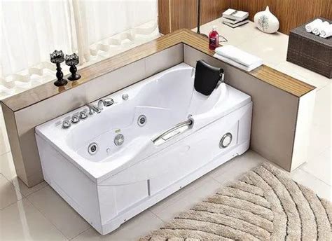 White Acrylic Si001 Jacuzzi Massage Tub Single Seater 1700 X 880 X 680