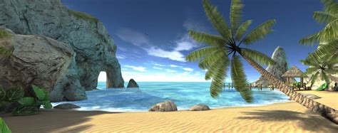 She recently bought a small lot on a beach on the east coast. Relaxing with Perfect Beach - nDreams