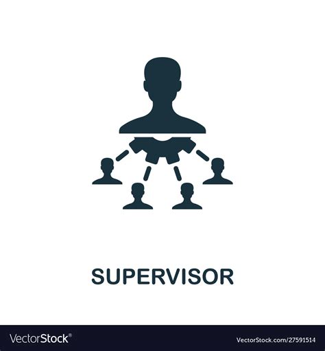 Supervisor Icon Symbol Creative Sign From Vector Image