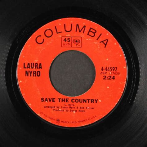 Laura Nyro Save The Country Timer Columbia 7 Single 45 Rpm Ebay