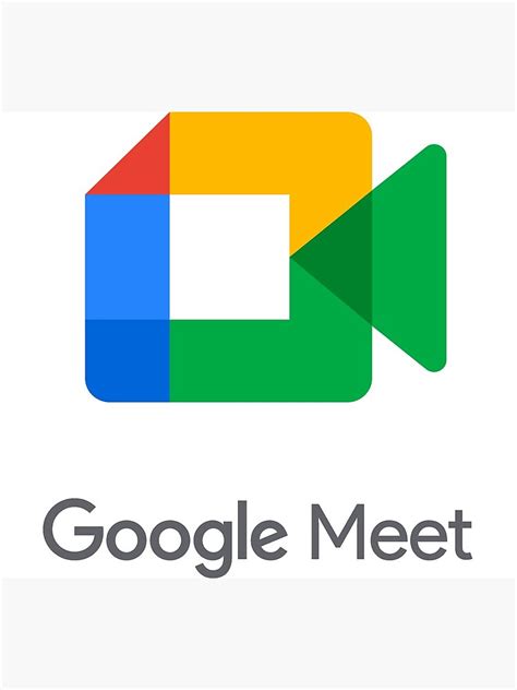 *tile view for android tablets coming soon. "Google Meet (New Logo 2020)" Photographic Print by ...