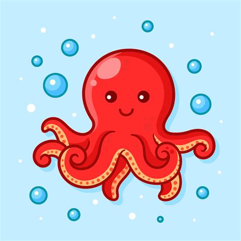 Baby Octopus Vector Art Icons And Graphics For Free Download