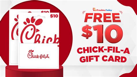 Free Chick Fil A Gift Card Getfreebiestoday Com By Get Freebies