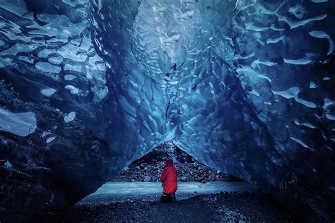 Blue Ice Cave In Vatnajokull Glacier Iceland Photograph By Cavan