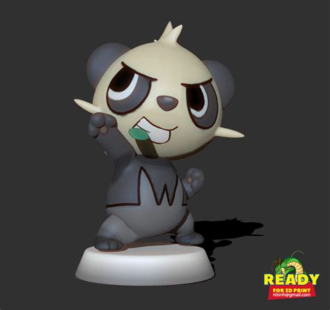 Pancham Pokemon Fan Art Free 3d Model 3d Printable Cgtrader