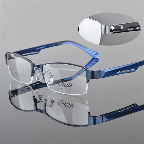 Half Rim Alloy Front Rim Flexible Plastic Tr 90 Temple Legs Optical Eyeglasses Frame Spectacle