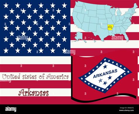 Political Map Of Arkansas Hi Res Stock Photography And Images Alamy