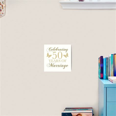 Celebrating 50th Anniversary Art Print For Sale By Thepixelgarden