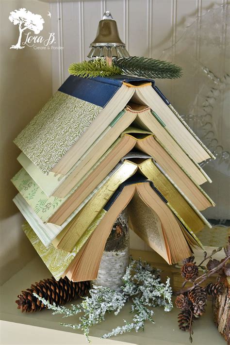 Craft Old Books Into An Upcycled Book Tree With This Easy How To