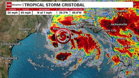 Tropical Storm Cristobal Makes Landfall In Louisiana Cnn Video