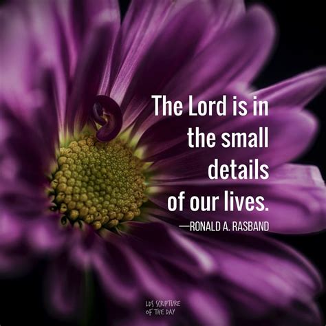 Latter Day Saints Scripture Of The Day — The Lord Is In The Small
