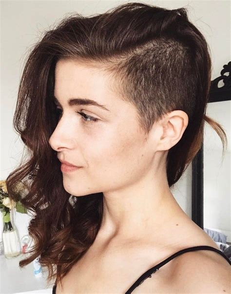 Half Shaved Hairstyles For Girls