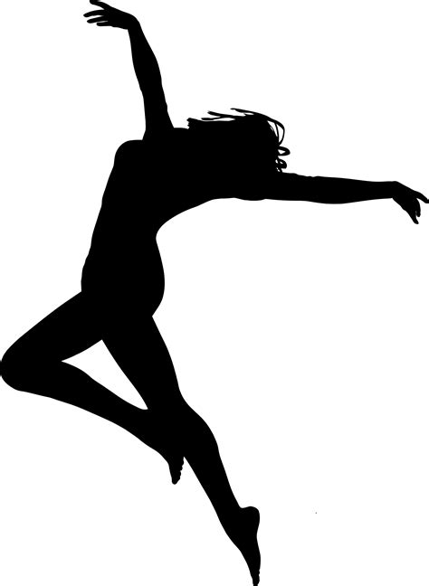 Dance Jump Silhouette At Getdrawings Free Download