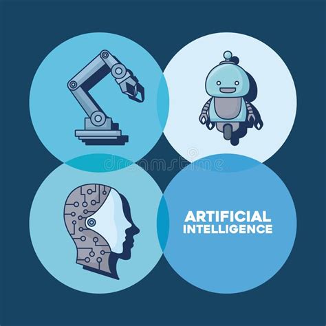Artificial Intelligence Design Stock Vector Illustration Of Learning