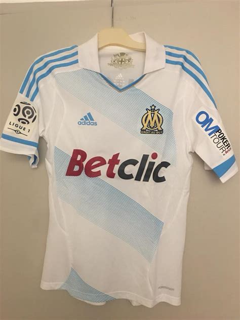 Olympique marseille 2000/2001 football shirt jersey away adidas original size s. Olympique Marseille Home football shirt 2011 - 2012 ...
