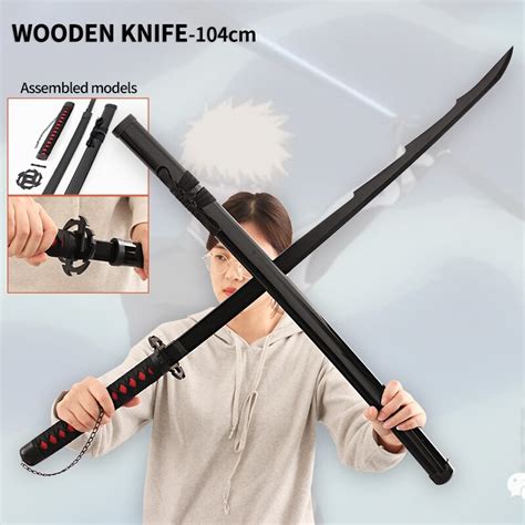 104cm Life Size 11 Wooden Bleach Swords Anime Katana Sword Cosplay