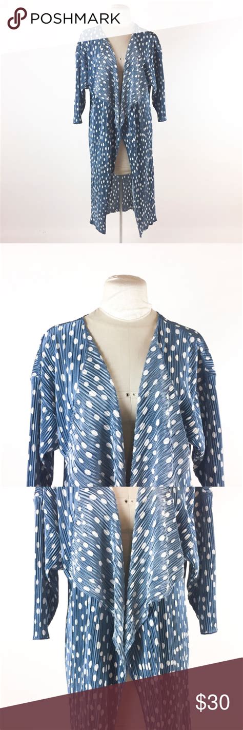 240 Lularoe Blue Polka Dot Shirley Kimono Duster Kimono Duster