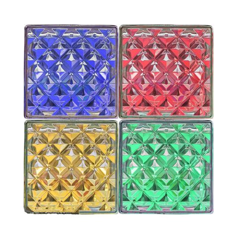 Colored Square Clear Art Building Solid Glass Block China Tianjin Bluekin Industries