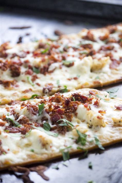 Brush olive oil evenly over top of flatbread and bake 4 to 5 minutes or just until bottom is crisp. Chicken Bacon Ranch Flatbread Pizza-Simple Green Moms