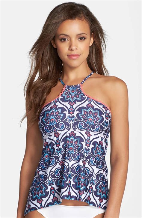 Main Image Lucky Brand Vintage Medallion Print Tankini Top Cute Swimsuits Fashion Swimsuits