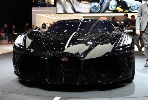 Auto Bugatti La Voiture Noire En Ginebra International Motor Show Gims