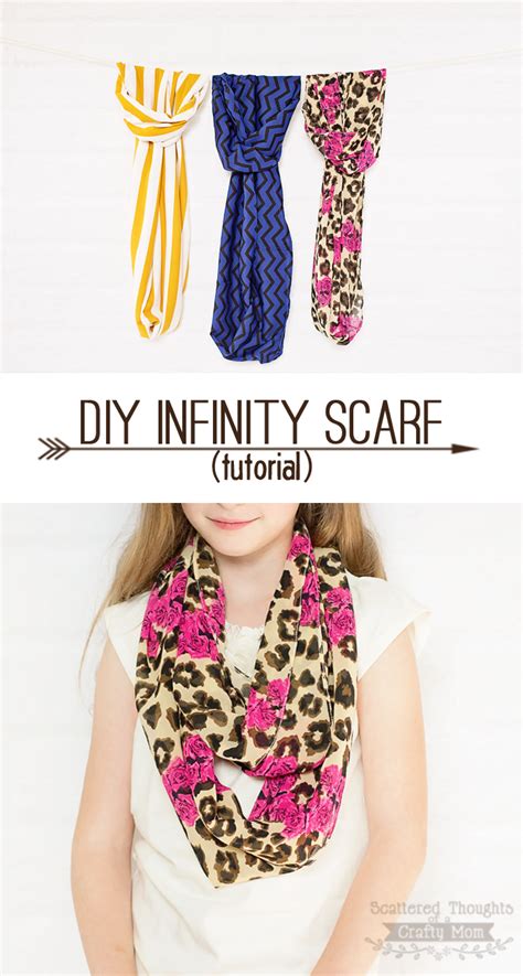 Easy Infinity Scarves Tutorial Scattered Thoughts Of A Crafty Mom