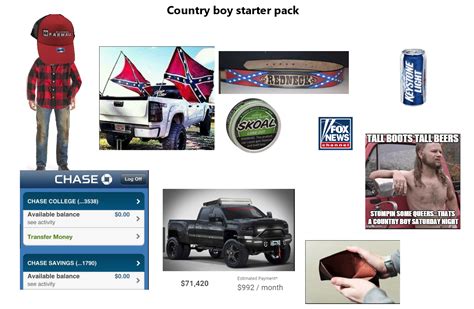 Country Boy Starter Pack Rstarterpacks