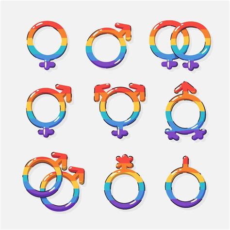 Free Vector Flat Pride Month Lgbt Symbols Collection