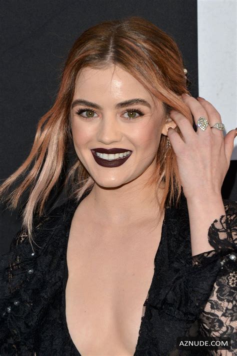 Lucy Hale Sexy Braless Actress Attends The Blumhouses Truth Or Dare