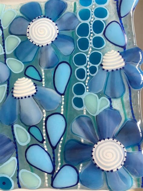 Fused Glass Art Fused Glass Flowers Cornish Fused Glass Etsy In 2020