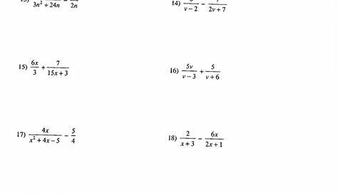 solving equations with rational coefficients worksheets