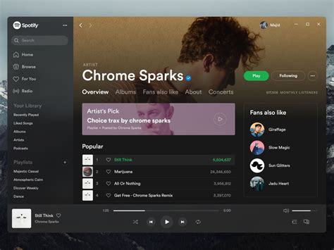 Spotify Desktop Redesign