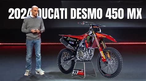 Firts Look 2024 Ducati Desmo450 Mx Motocross Introduced Youtube